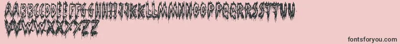 PhantomGhost Font – Black Fonts on Pink Background