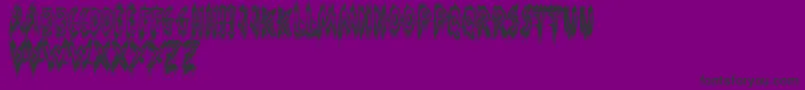 PhantomGhost Font – Black Fonts on Purple Background