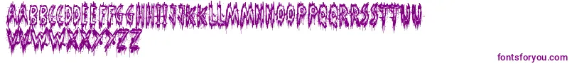 PhantomGhost Font – Purple Fonts on White Background