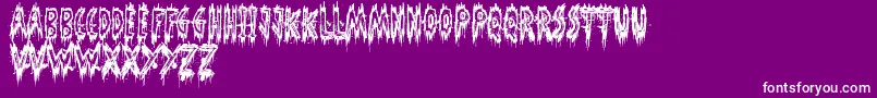 PhantomGhost Font – White Fonts on Purple Background