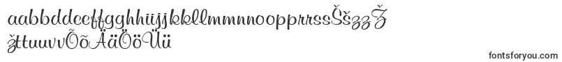 MurphyscriptvivaRegular-Schriftart – estnische Schriften