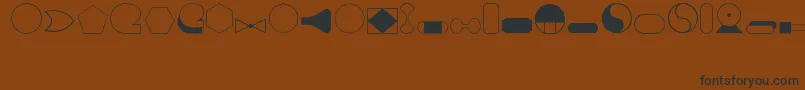 Подробнее о шрифте Shapes1Regular Шрифт Shapes1Regular – чёрные шрифты на коричневом фоне