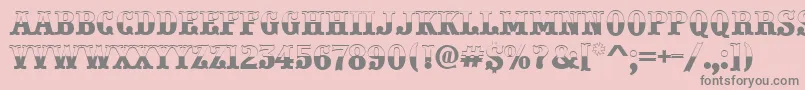 PresentumbwRegular Font – Gray Fonts on Pink Background