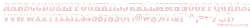 PresentumbwRegular Font – Pink Fonts on White Background