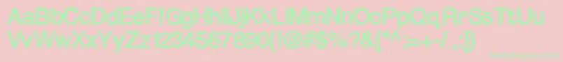 Mixshaded Font – Green Fonts on Pink Background