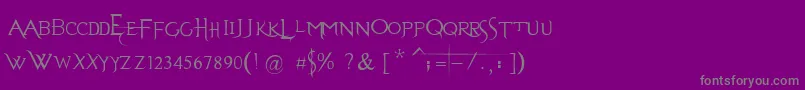Шрифт EvanescenceSeriesB – серые шрифты на фиолетовом фоне