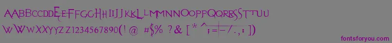 EvanescenceSeriesB-Schriftart – Violette Schriften auf grauem Hintergrund