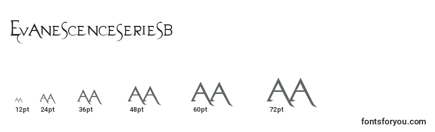 EvanescenceSeriesB Font Sizes