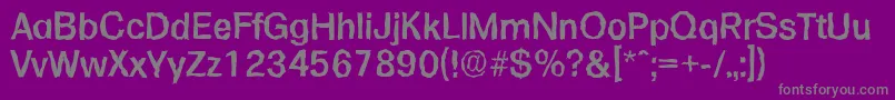 フォントFormularandomMediumRegular – 紫の背景に灰色の文字