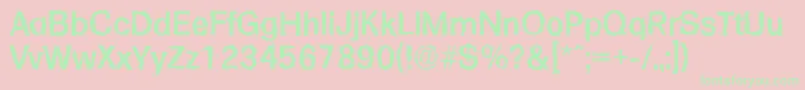 Police FormularandomMediumRegular – polices vertes sur fond rose