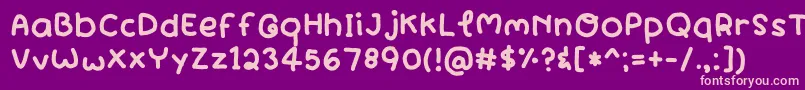 WindBlows Font – Pink Fonts on Purple Background