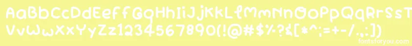 WindBlows Font – White Fonts on Yellow Background