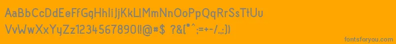 AcidBold Font – Gray Fonts on Orange Background