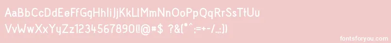 AcidBold Font – White Fonts on Pink Background