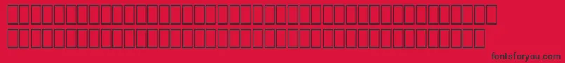 フォントHqpb4 – 赤い背景に黒い文字