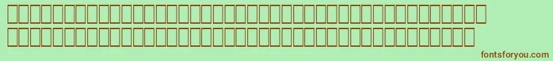 Шрифт Hqpb4 – коричневые шрифты на зелёном фоне