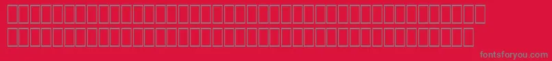 フォントHqpb4 – 赤い背景に灰色の文字
