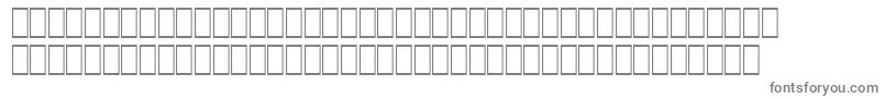 フォントHqpb4 – 白い背景に灰色の文字