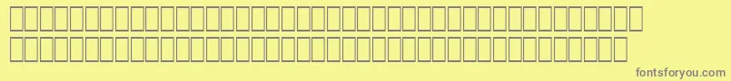 Fonte Hqpb4 – fontes cinzas em um fundo amarelo