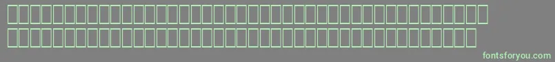Hqpb4-Schriftart – Grüne Schriften auf grauem Hintergrund