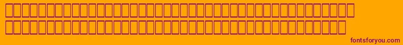 フォントHqpb4 – オレンジの背景に紫のフォント
