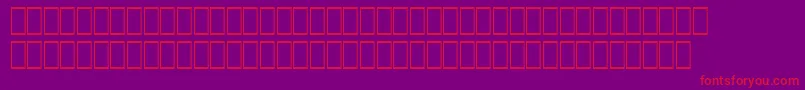 Fonte Hqpb4 – fontes vermelhas em um fundo violeta