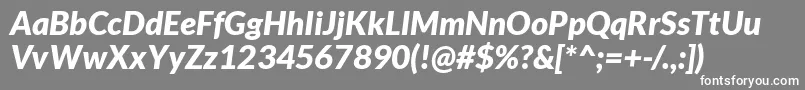 Lato Font – White Fonts on Gray Background