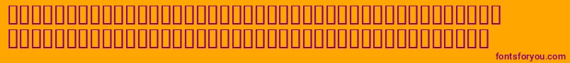 Шрифт Geheim – фиолетовые шрифты на оранжевом фоне