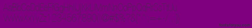 Czcionka ContextRepriseLightcondSsiNormal – czarne czcionki na fioletowym tle