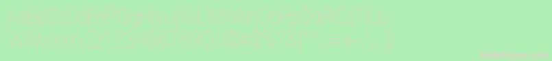 ContextRepriseLightcondSsiNormal Font – Pink Fonts on Green Background