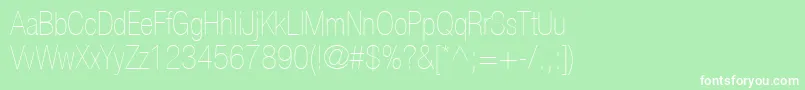 ContextRepriseLightcondSsiNormal Font – White Fonts on Green Background