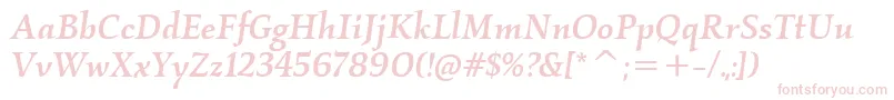 KallosItcMediumItalic Font – Pink Fonts