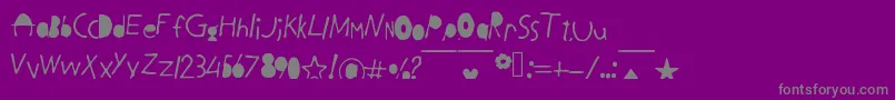 Шрифт BlackLetters – серые шрифты на фиолетовом фоне