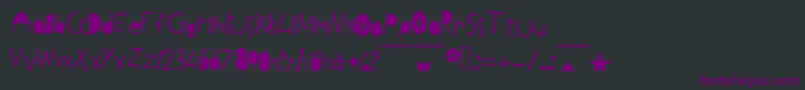 BlackLetters Font – Purple Fonts on Black Background