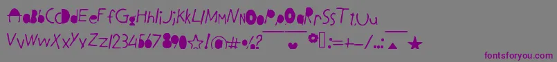 Шрифт BlackLetters – фиолетовые шрифты на сером фоне