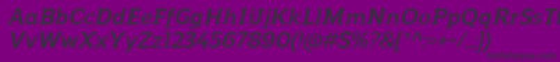 ReganslabDemibolditalic Font – Black Fonts on Purple Background