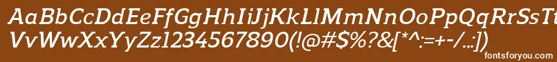 More about ReganslabDemibolditalic Font ReganslabDemibolditalic Font – White Fonts on Brown Background