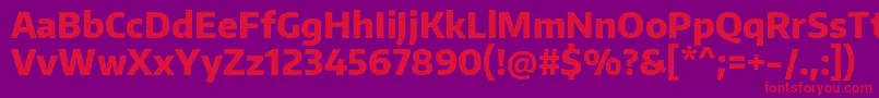 Шрифт EncodesansnarrowExtrabold – красные шрифты на фиолетовом фоне