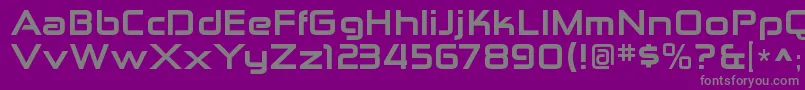 ZektonexhvRegular Font – Gray Fonts on Purple Background