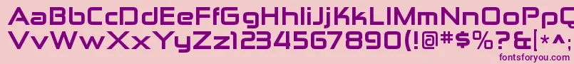 ZektonexhvRegular Font – Purple Fonts on Pink Background