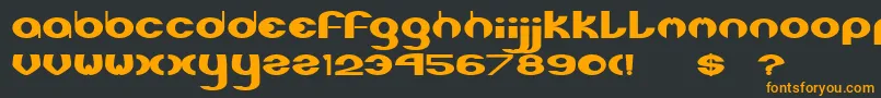 Xlr8 Font – Orange Fonts on Black Background