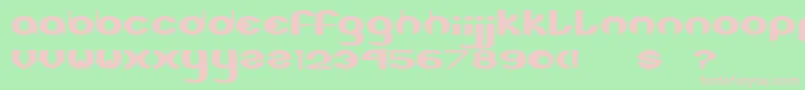 Xlr8 Font – Pink Fonts on Green Background