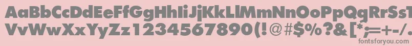 FunctiontwoXboldRegular Font – Gray Fonts on Pink Background