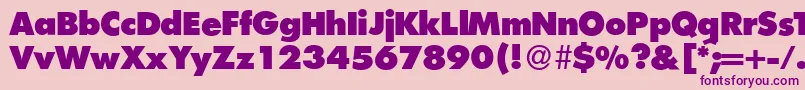 FunctiontwoXboldRegular Font – Purple Fonts on Pink Background