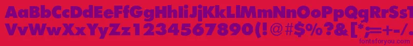 FunctiontwoXboldRegular Font – Purple Fonts on Red Background