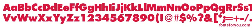 FunctiontwoXboldRegular Font – Red Fonts on White Background