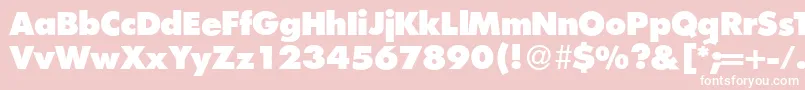 FunctiontwoXboldRegular Font – White Fonts on Pink Background