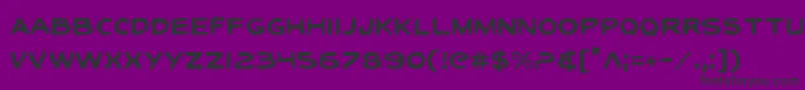 ToonTownIndustrialLight Font – Black Fonts on Purple Background