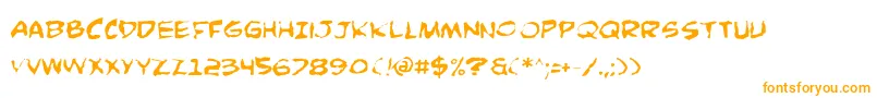 Fonte ComicBookCommandoDistorted – fontes laranjas
