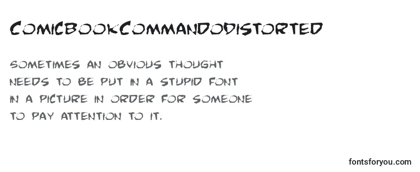 Шрифт ComicBookCommandoDistorted